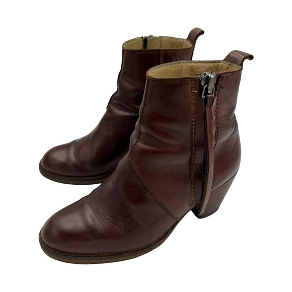 ACNE STUDIOS Pistol Short Boot Chesnut 36/6 - Picture 6 of 10